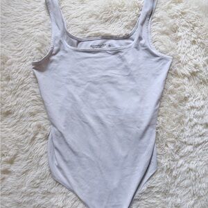 Abercrombie & Fitch Soft A&F Collection Bodysuit in White